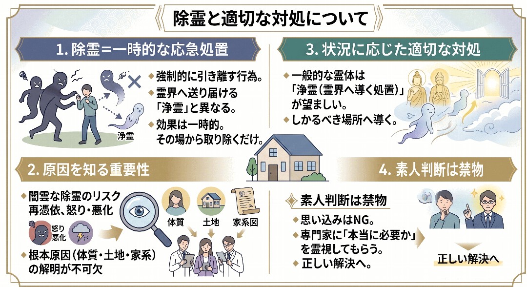 除霊について解説グラフィックレコード