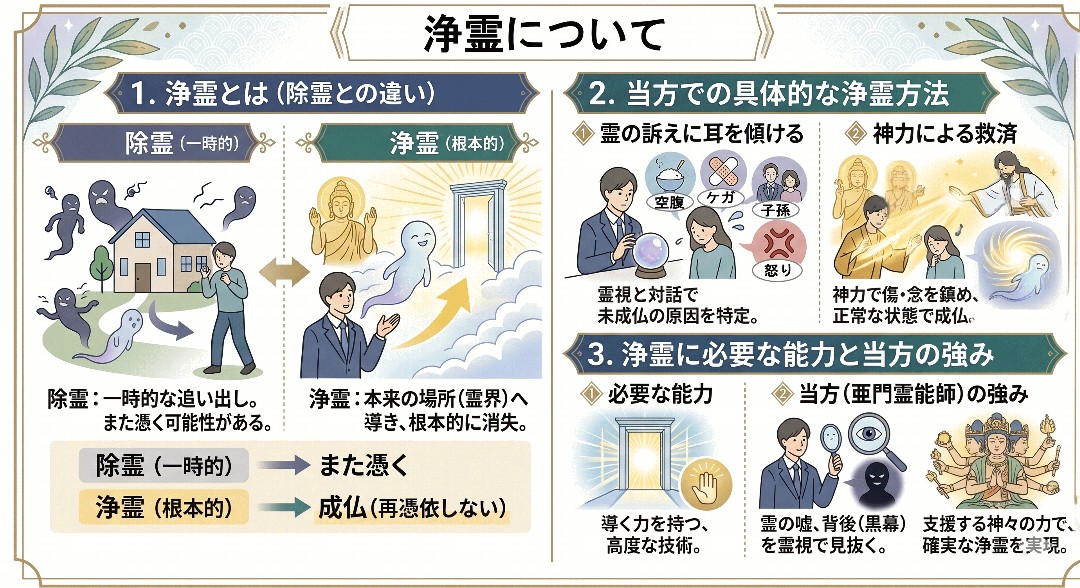 浄霊について解説グラフィックレコード