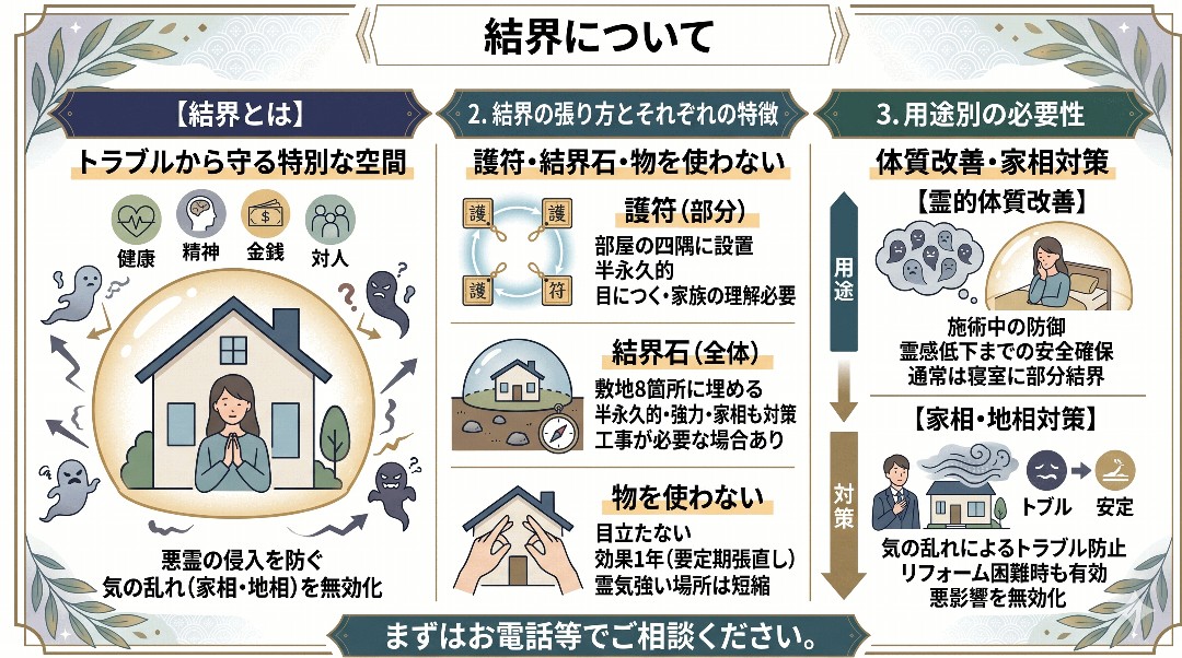 各種結界について解説グラフィックレコード
