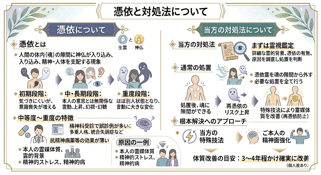 憑依についての詳細解説グラフィックレコード